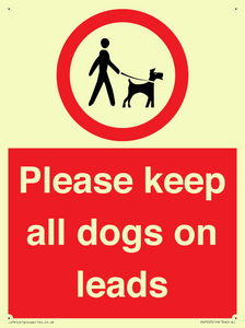 Please keep all dogs on leads
